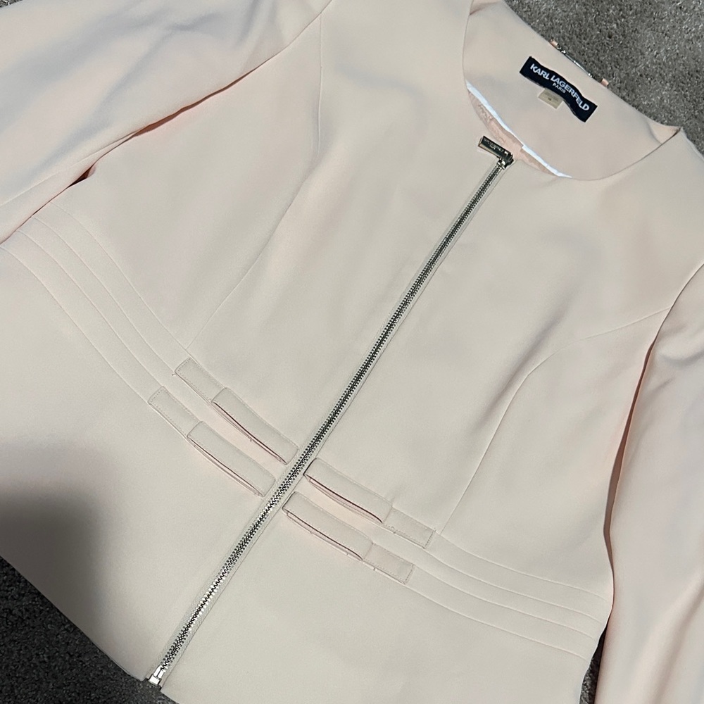 Soft Pink Women's Blazer - Picture 3 of 7
